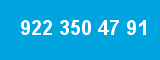 922 350 47 91 922 350 47 91